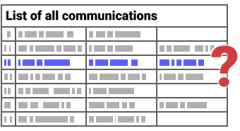 Extra step: Check that the communication got saved.